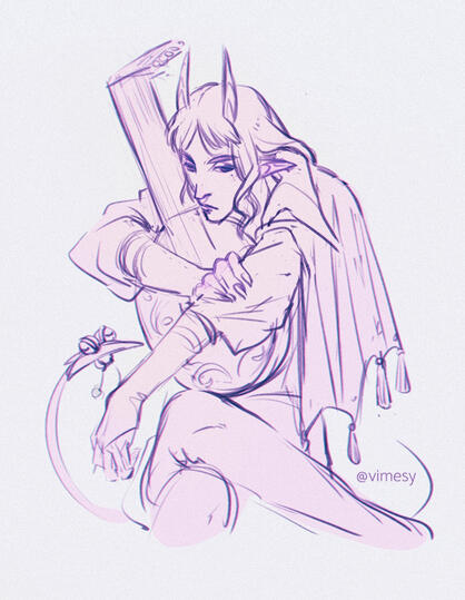 monochrome sketch